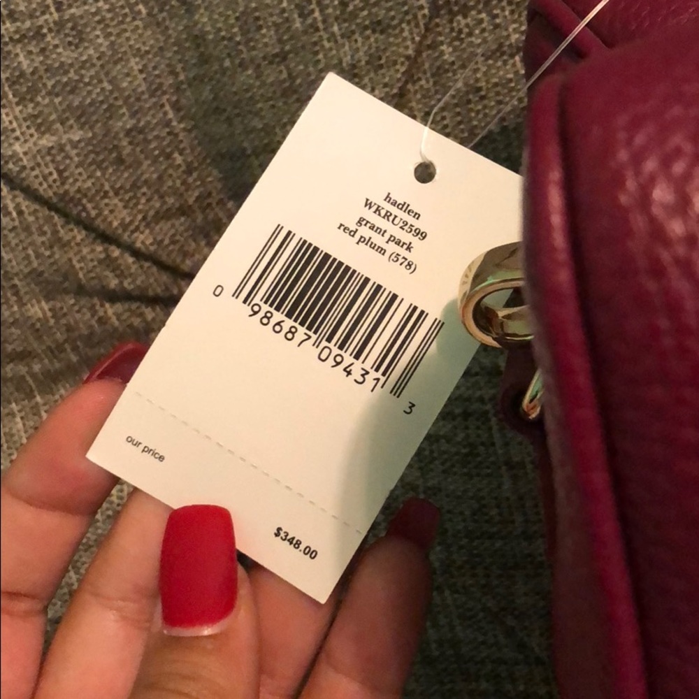 Kate Spade ♠️ Grant Park Red Plum Purse - Picture 4 of 4